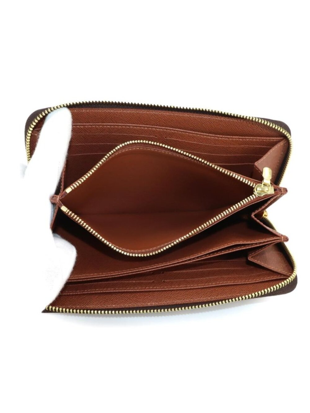 Louis Vuitton Monogram Zippy Wallet Zip Around Brown - Picture 7 of 8